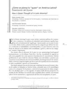 Artículo: ¿Cómo se piensa lo “queer” en América Latina?