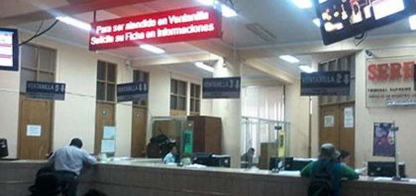 Plataforma de atención del Sereci donde deben hacer su trámite todos los interesados