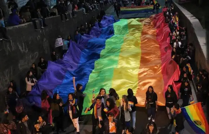 Marcha del colectivo TLGB en Bolivia pidió “más amor y menos odio”