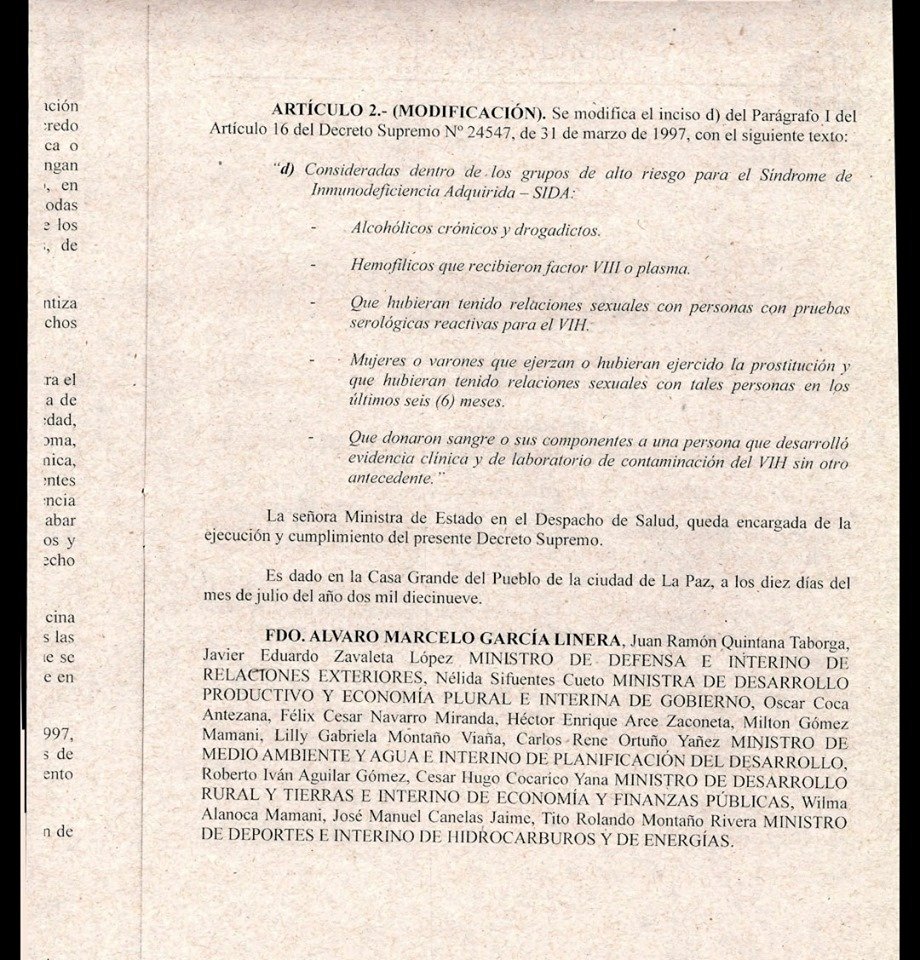 Promulgan Decreto que elimina restricción a la población LGBTI como donante de sangre y restituye sus derechos vulnerados