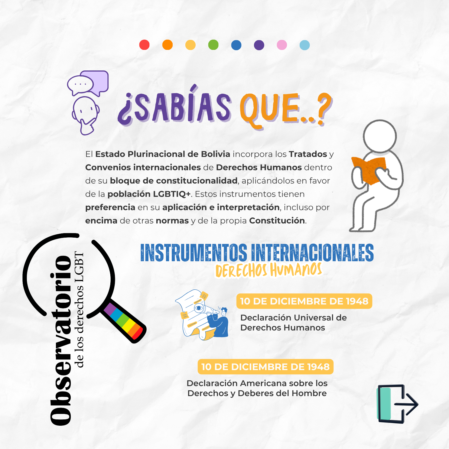 Instrumentos internacionales de derechos humanos en relación a la población LGBTIQ+